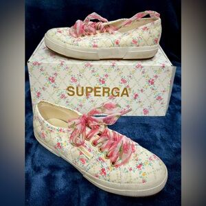 SPECIAL EDITION SUPERGA LOVE SHACK FANCY PLATFORM SNEAKERS!!